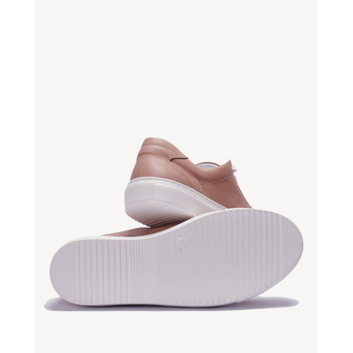 Brown sneakers grain leather BOTIMO