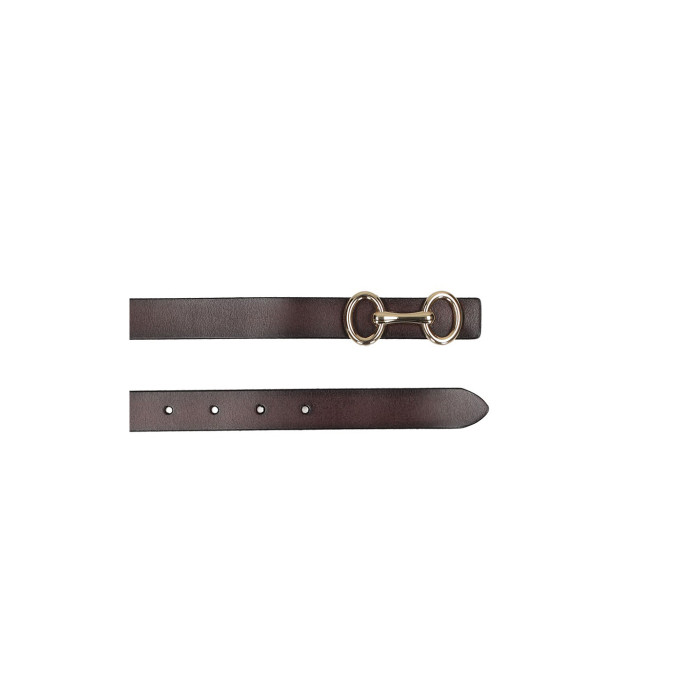 Dark brown leather belt