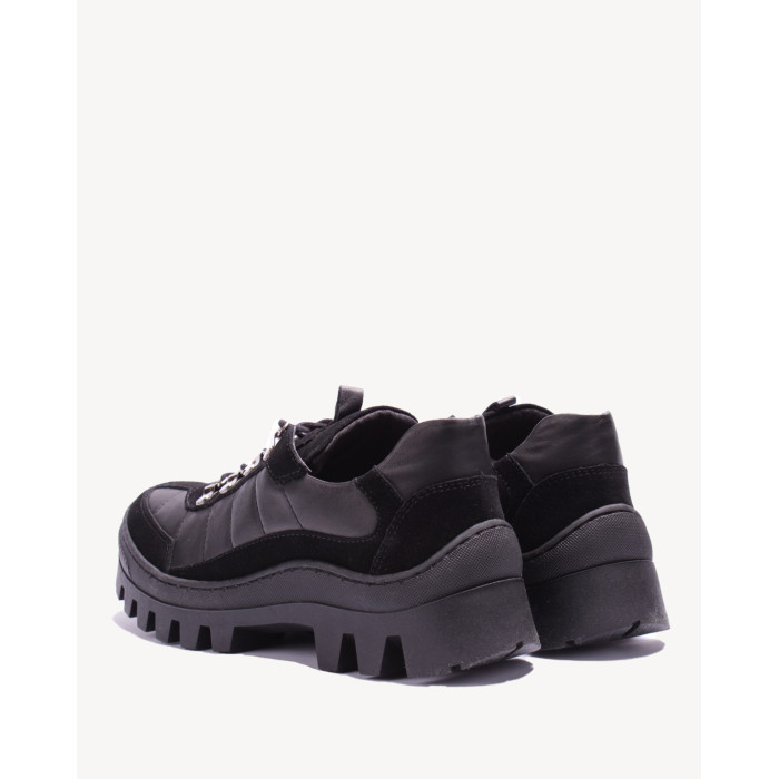 Black leather sneakers BOTIMO