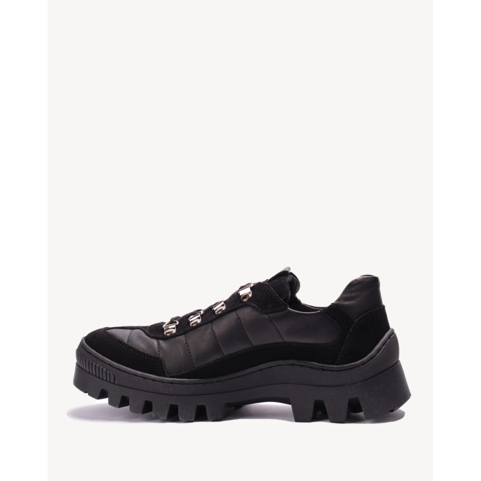 Black leather sneakers BOTIMO