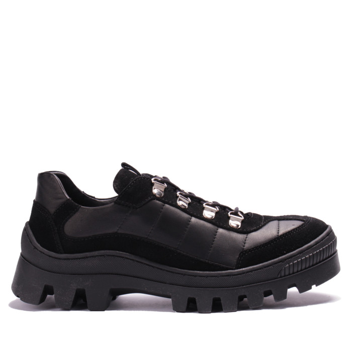 Black leather sneakers BOTIMO