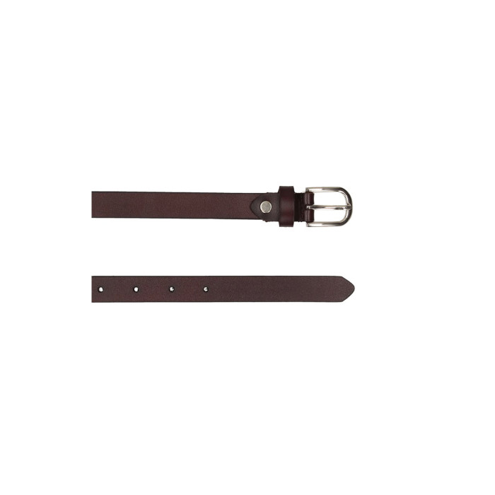 Pasek skórzany brązowy