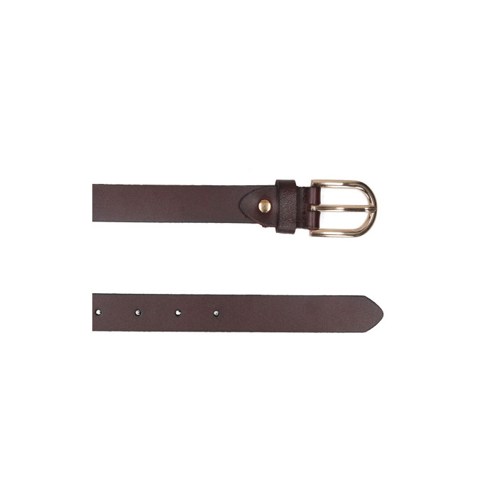 Dark brown leather belt