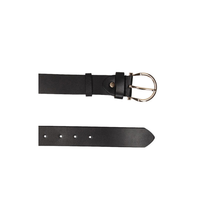 Pasek skórzany czarny