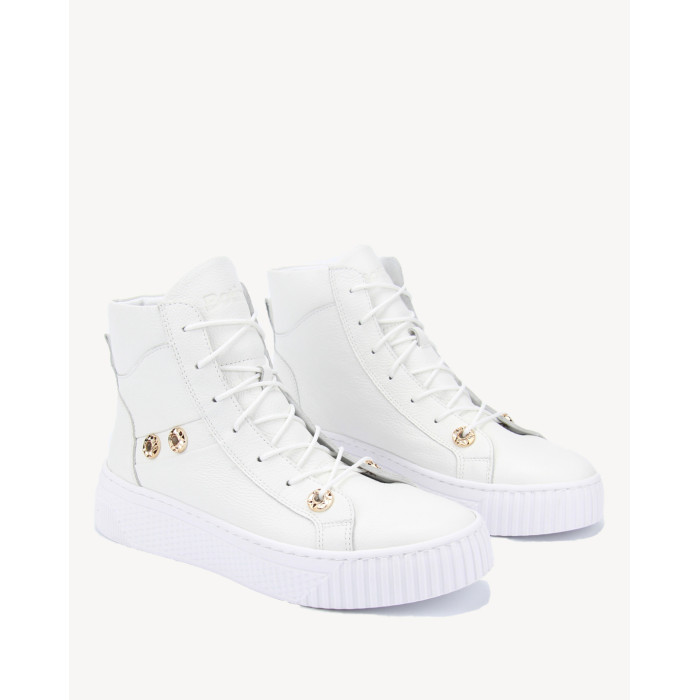 Lightweight high white sneakers