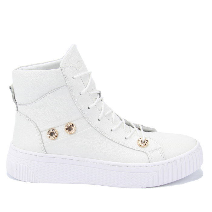 Lightweight high white sneakers