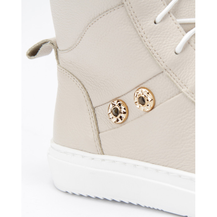 Lightweight high beige sneakers