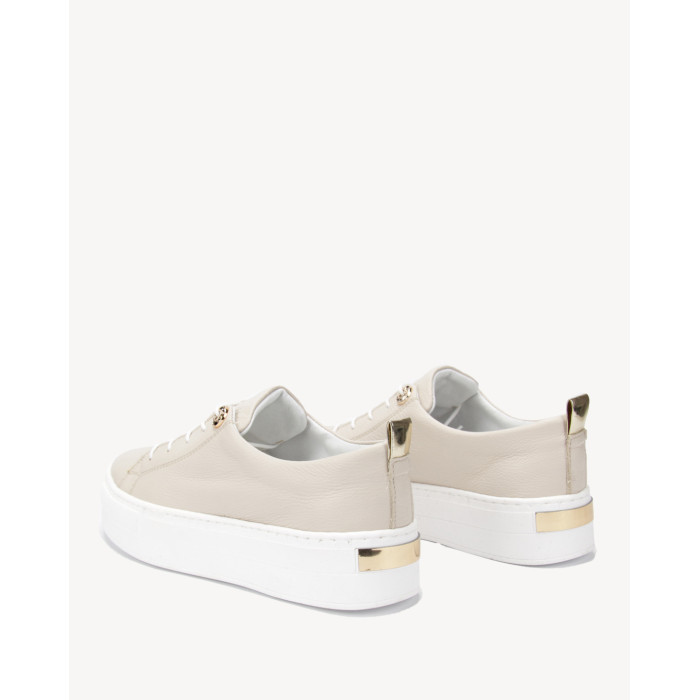 Beżowe trampki na wysokiej podeszwie BOTIMO