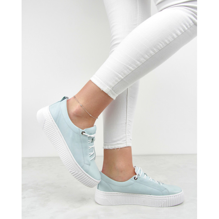 Blue sneakers on high sole BOTIMO