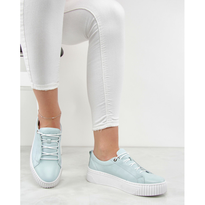 Blue sneakers on high sole BOTIMO