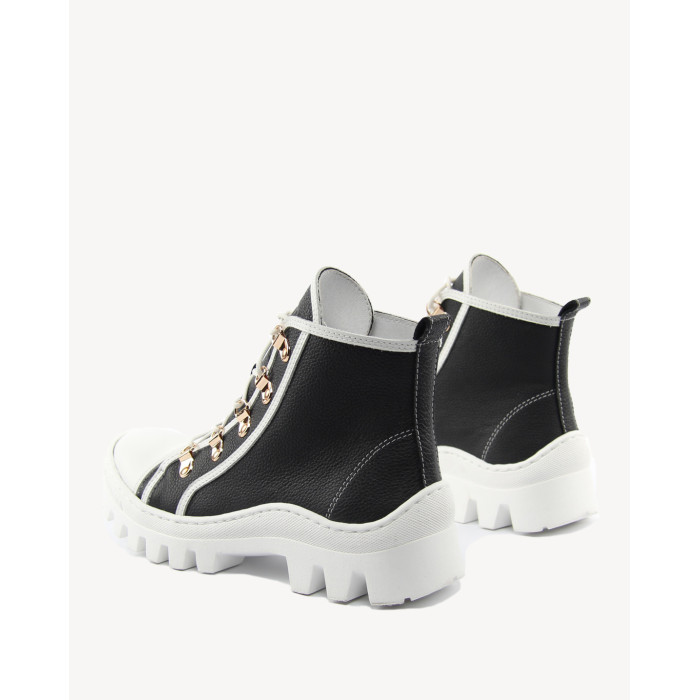 Black summer boots full grain leather BOTIMO