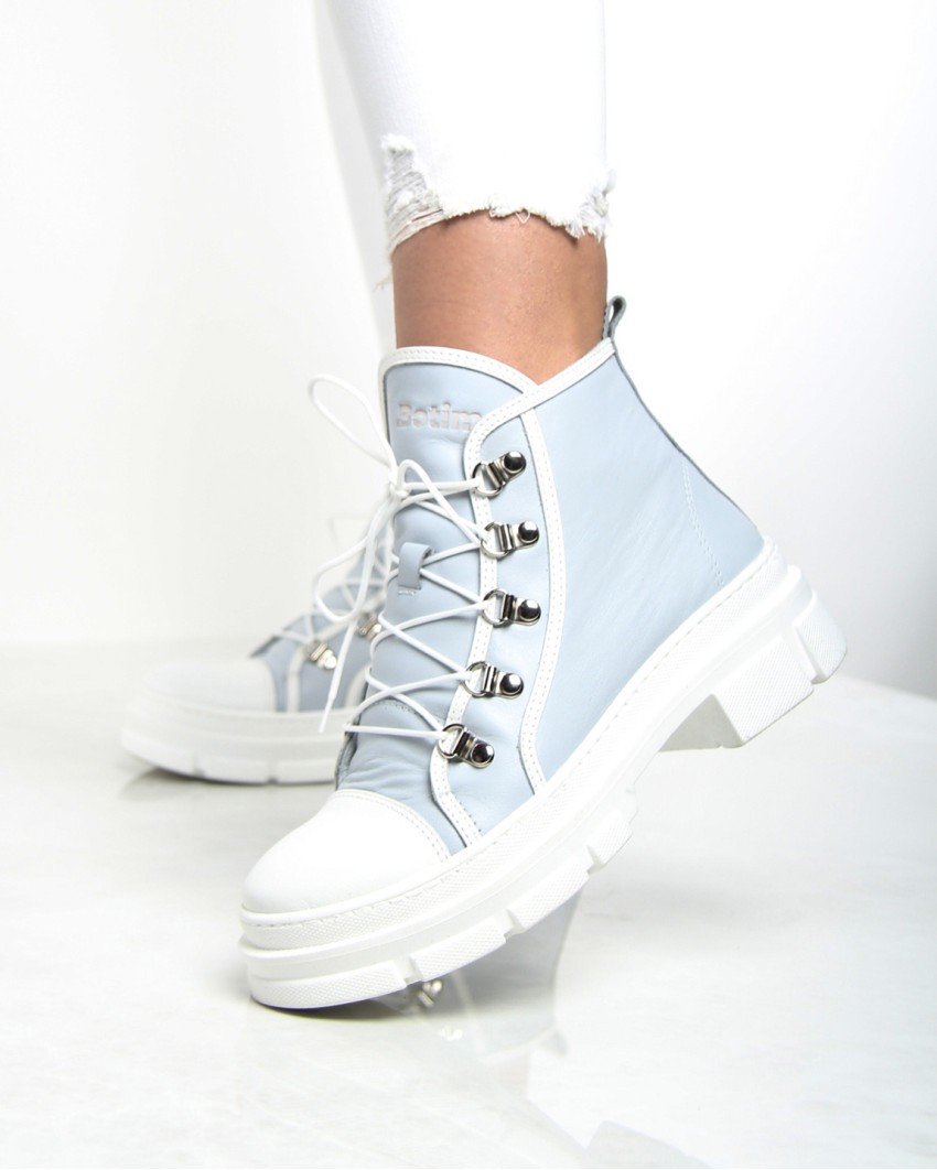 Blue summer boots grain leather BOTIMO