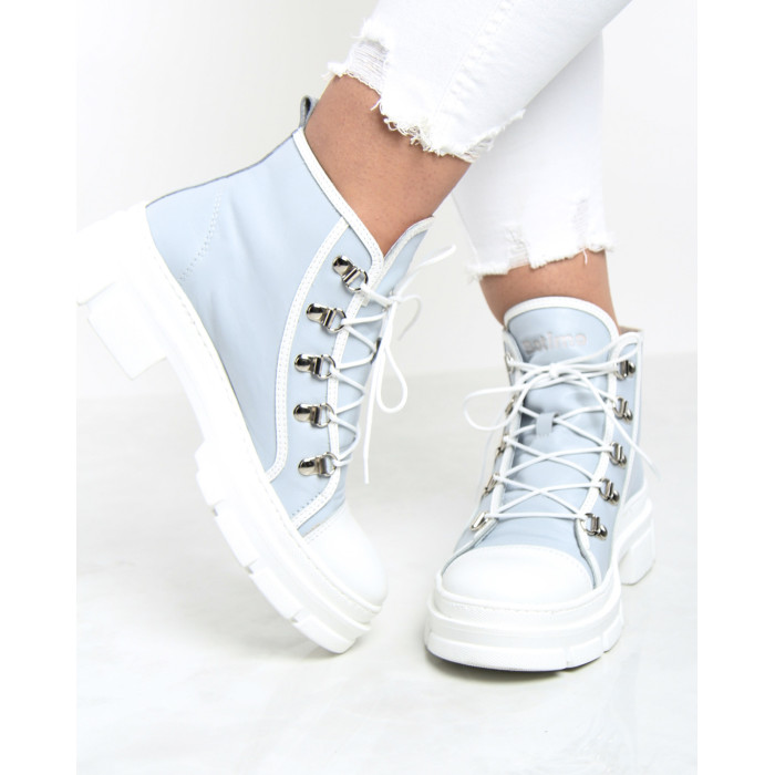 Blue summer boots grain leather BOTIMO