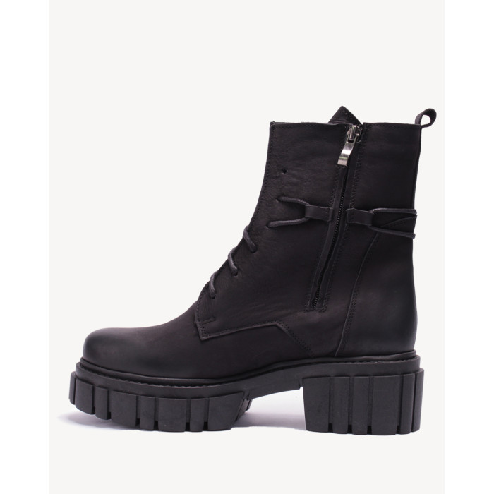 Black velour insulated boots
