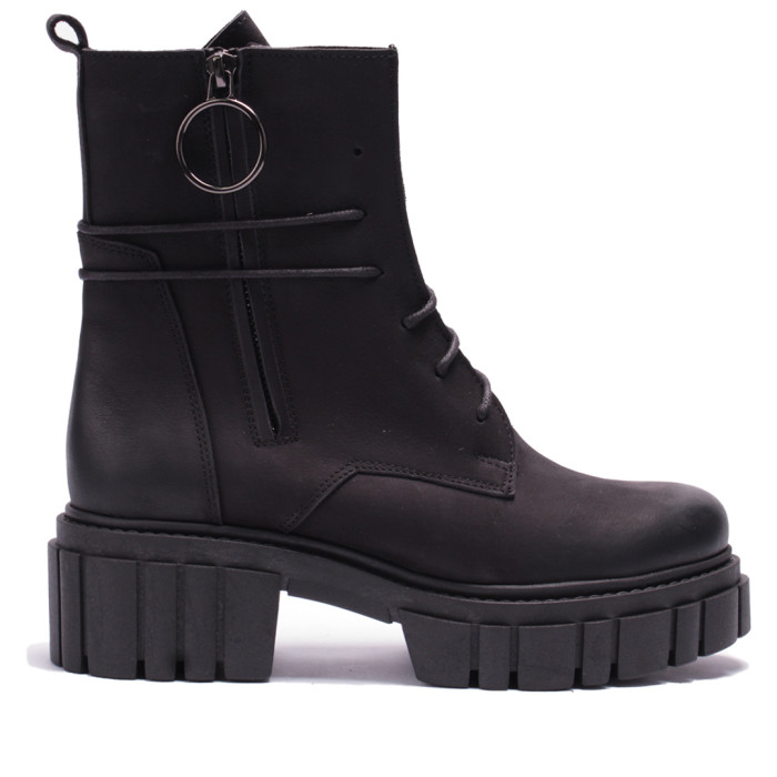 Black velour insulated boots