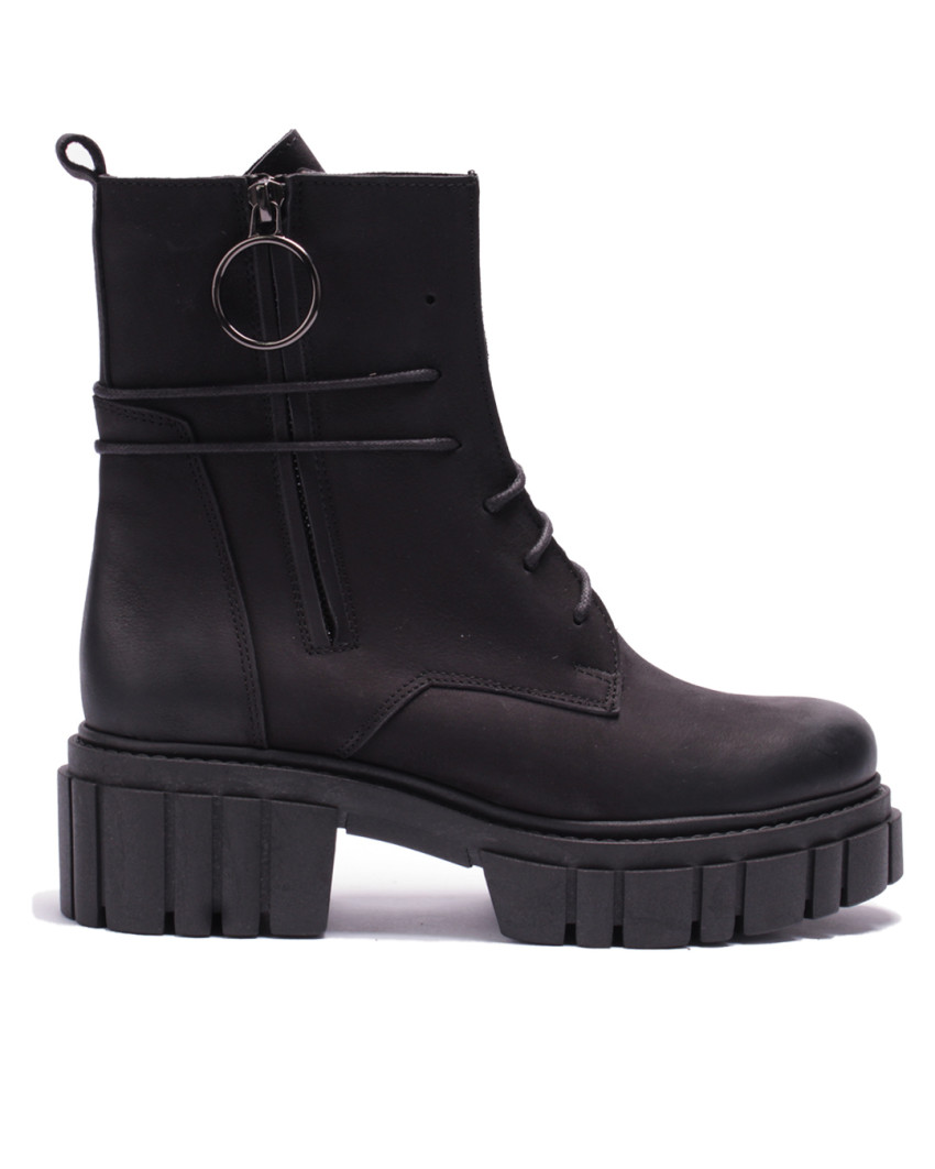 Black velour insulated boots