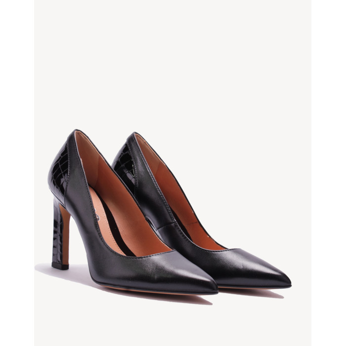 Black stilettos grain leather BOTIMO