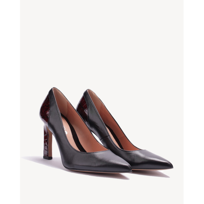 Black stilettos grain leather BOTIMO