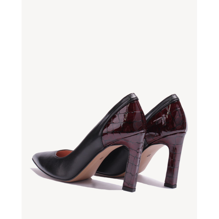 Black stilettos grain leather BOTIMO