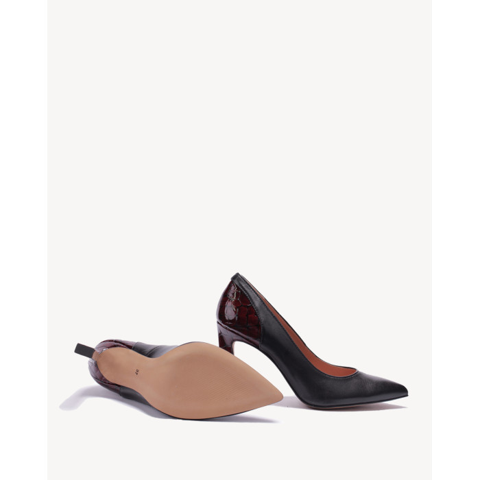 Black stilettos grain leather BOTIMO