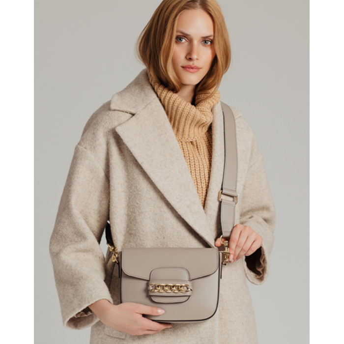 Elegancka listonoszka ze wstawką