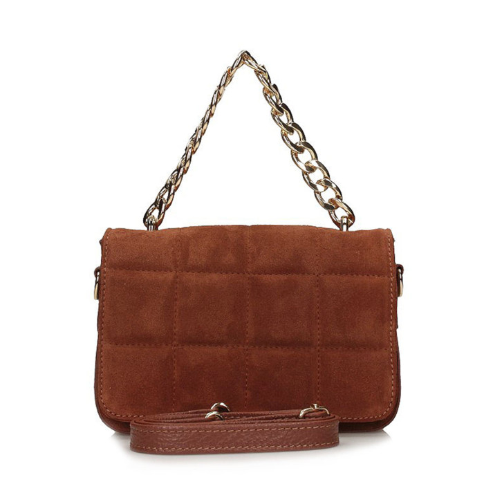 Listonoszka z zamszową klapką