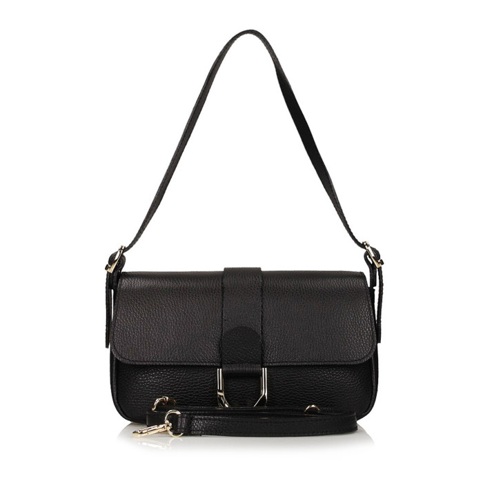 Czarna torebka z klamrą