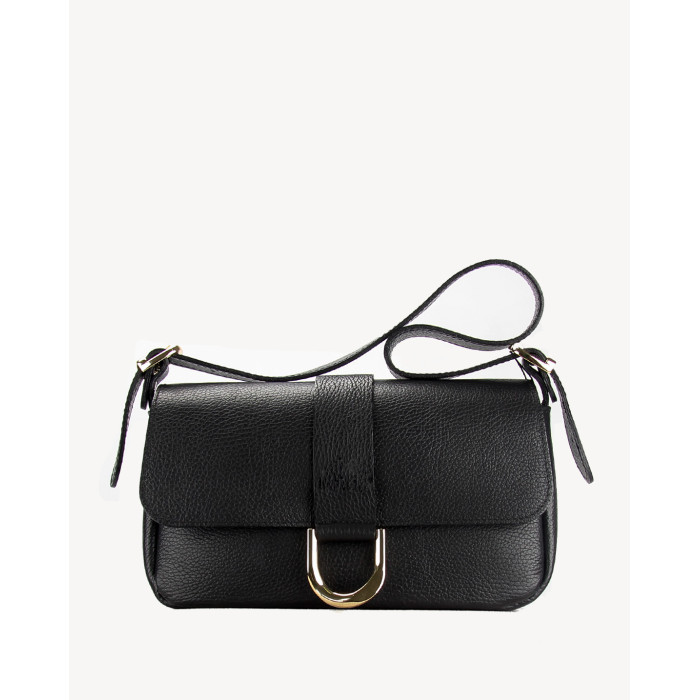 Czarna torebka z klamrą