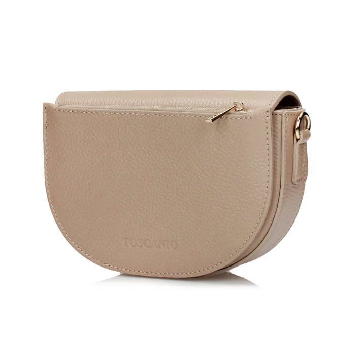 Beżowa torebka na grubym pasku