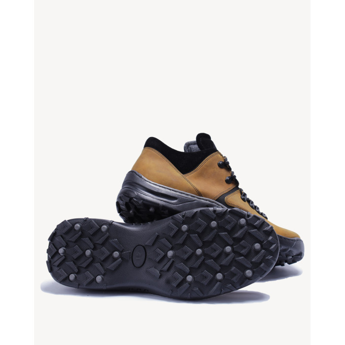 Men's orange trekking boots