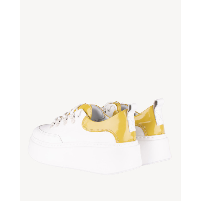 Białe sneakersy skórzane BOTIMO