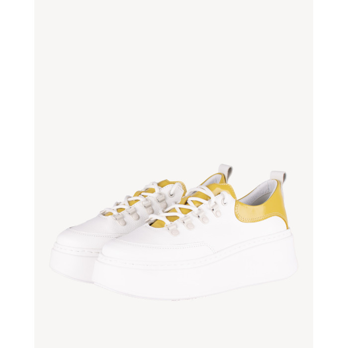 Białe sneakersy skórzane BOTIMO