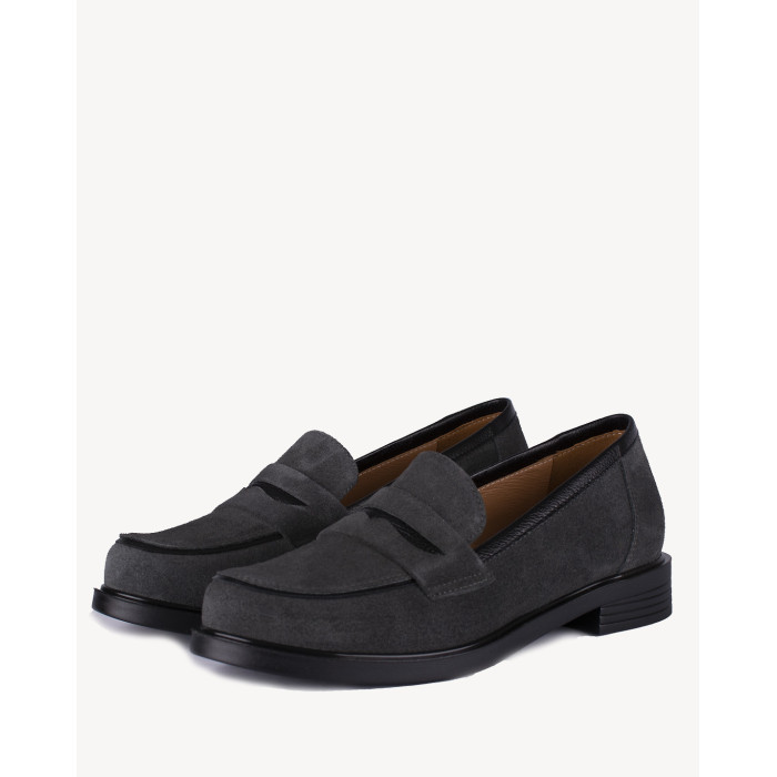 Ash leather moccasin BOTIMO