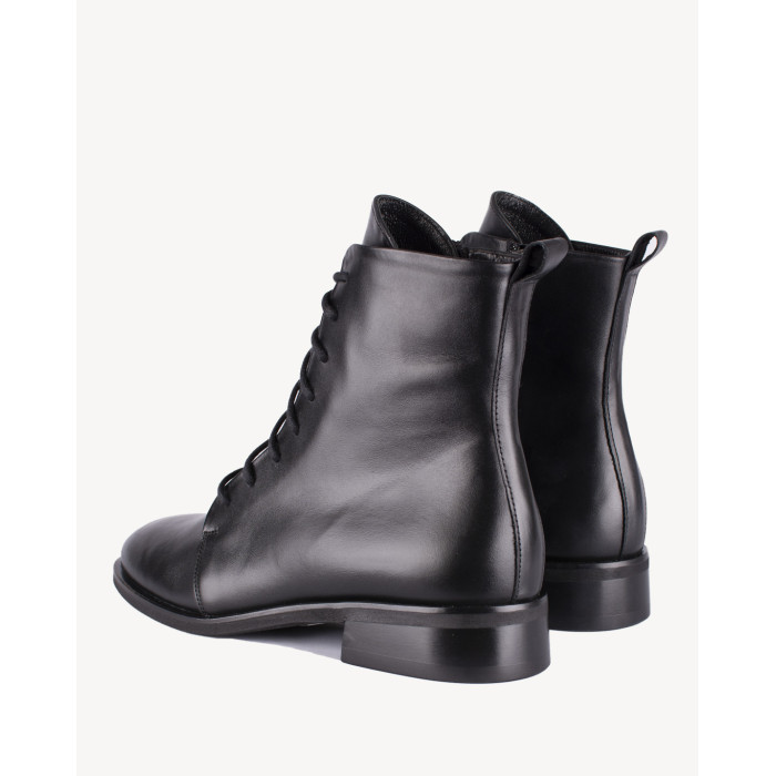 Czarne botki ze skóry licowej BOTIMO