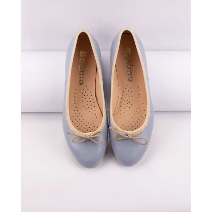 Niebieskie wygodne baleriny BOTIMO