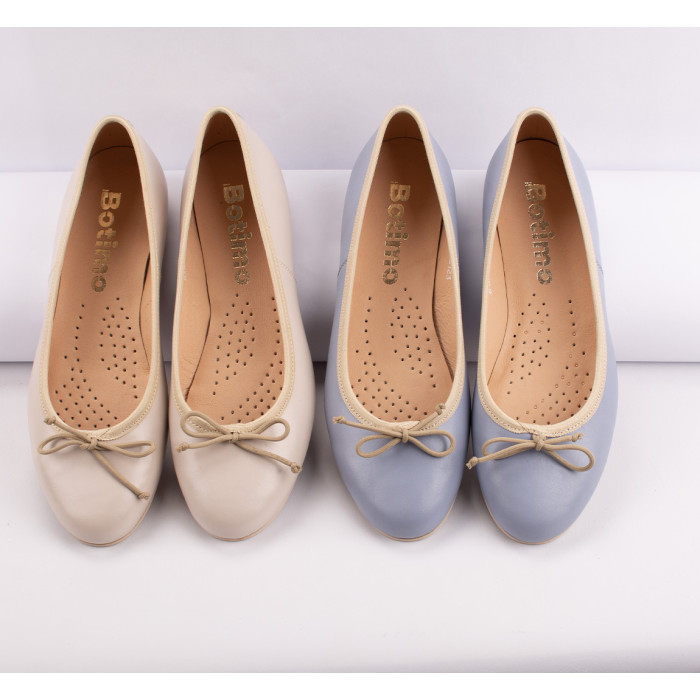 Niebieskie wygodne baleriny BOTIMO