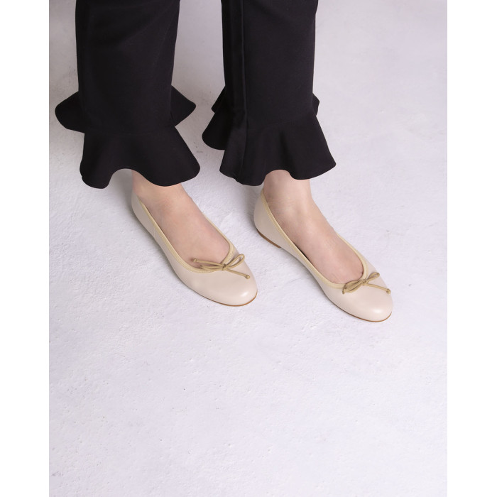 Beżowe wygodne baleriny BOTIMO