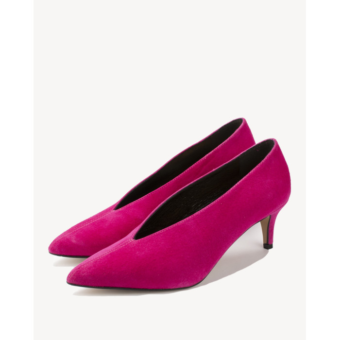 Pink stilettos with 7 cm heel