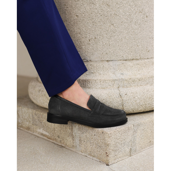 Ash leather moccasin BOTIMO