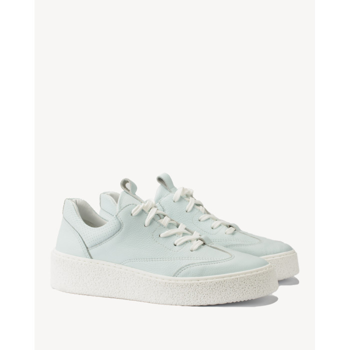 Błękitne sneakersy skórzane BOTIMO