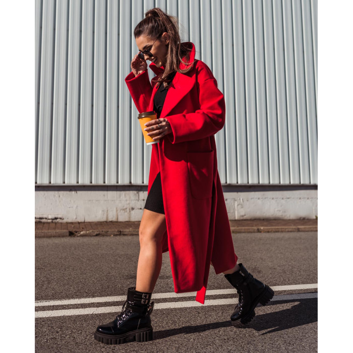 Black Boots insulated platform 8 cm leather