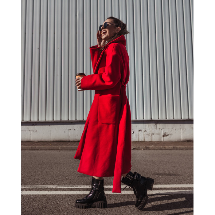 Black Boots insulated platform 8 cm leather