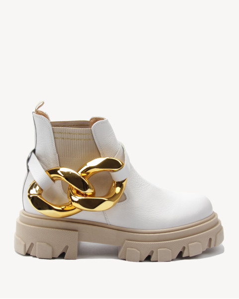 Damskie Białe Botki...