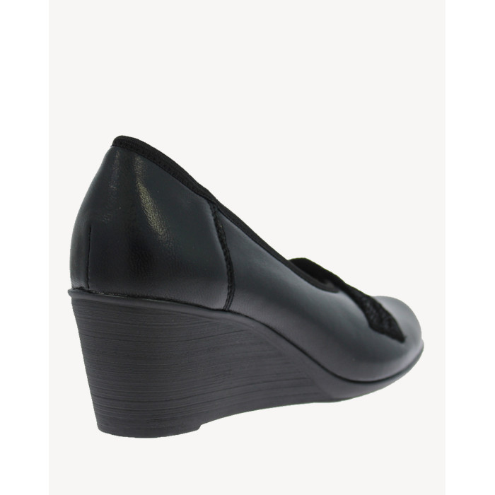 Black Booty pumps 6 cm leather nature
