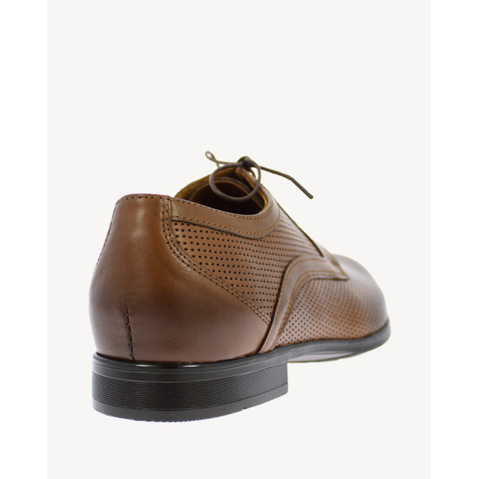 Brązowe półbuty wizytowe skórzane AGDA