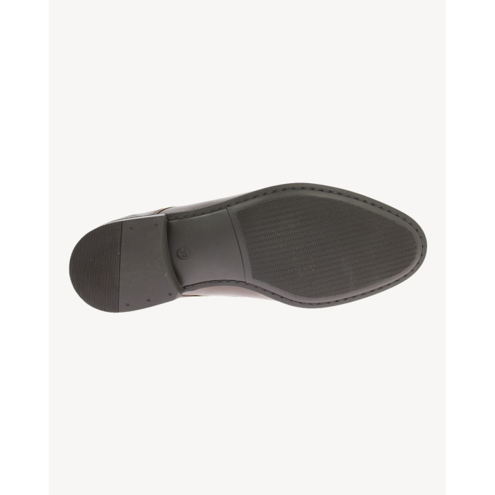 Brown formal leather half shoes AGDA