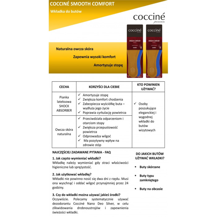 Skórzana wkładka do obuwia