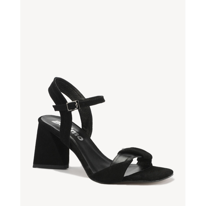 Black sandals with 8cm heel