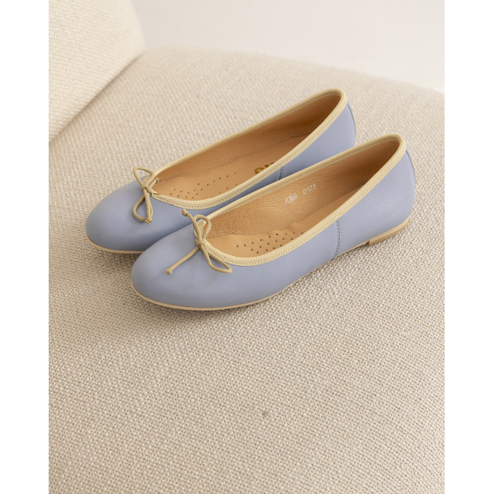 Niebieskie wygodne baleriny BOTIMO