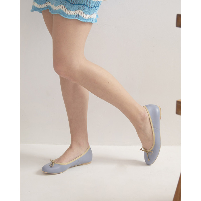 Niebieskie wygodne baleriny BOTIMO